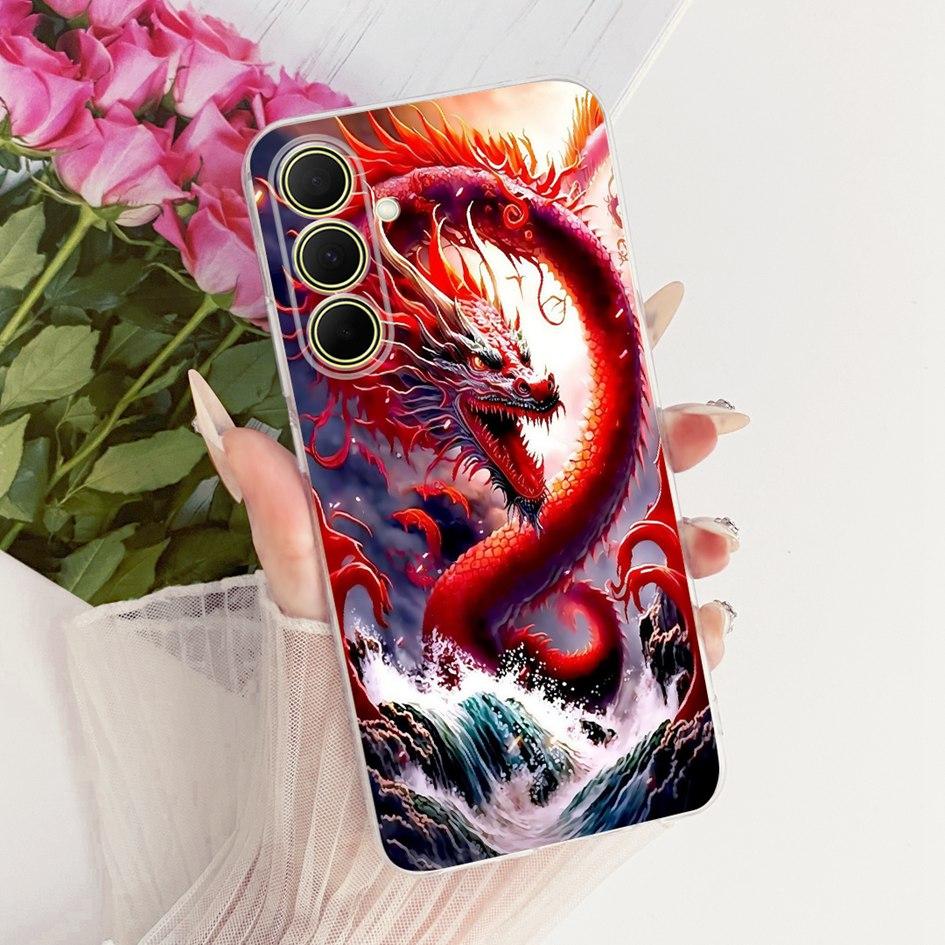 Hülle Für Samsung Galaxy A17 A37 A57 5G Cover Neue Stilvolle Blume Klare Weiche Silikon Handyhülle Für Samsung A 17 A 37 A 57 Stoßfänger