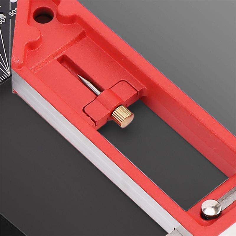 A96I-Multi-Angle Measuring Ruler Universal Combination Angle 45/90 Degree Multifunctional Gauge Right Angle Ruler
