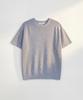Peullojeulum Saddle Shoulder Cotton Knit Gray