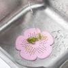 TPR Silicone Flower Shape Sink Plug Sewer Drainage Hair Clogging Bathroom Kitchen Sink Filter Floor