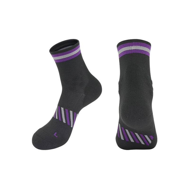 

Winter Non-slip Sports Socks: Men s & Women s Cycling, Marathon & Running Short Socks with Towel Bottom Medium (fits 34-38)