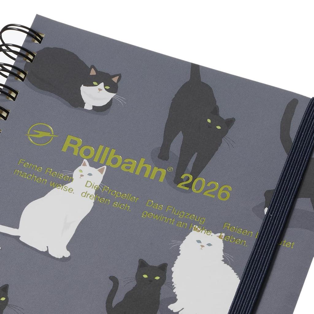[Delfonics Planner 2026 Edition / Starting October 2025] Rollbahn Log Chart Animal Large Monthly Planner (Blue Gray)
