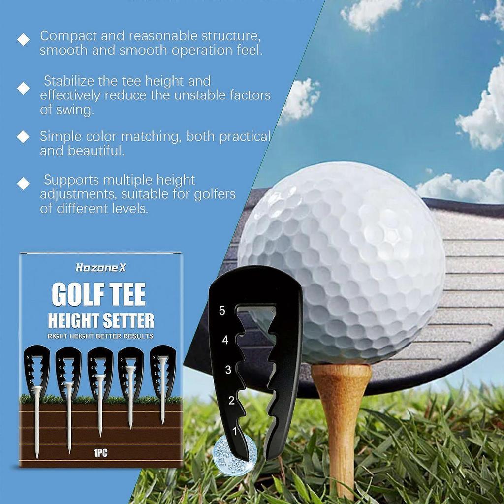 Hozonex Golf Pin Height Setter, A Portable Driving Height Assistant Tool For Practice