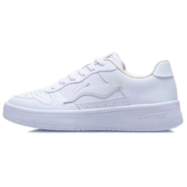 Li Ning Floating Boat Slip Resistant Abrasion Resistant Low top Skateboard Shoes Women's Pink White AGCS420-6(Team113-S-BOX)