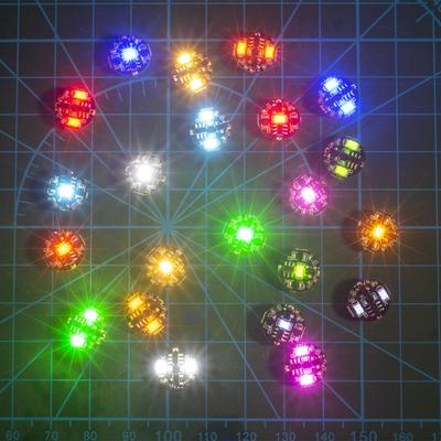 1 Piece Diy Accessories Led Magnetron Switch Lighting Chip Animation Hand To Do Plus Light Model Toys Wireless Lamp