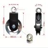 1set Fitness Equipment Bracket Pulley Silent DIY Pulley Fixed Pulley Hoisting Wheel Pull-down Wheel