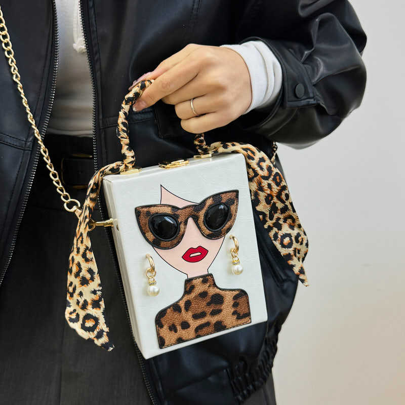 Women's bag spring new fashion funny personality beautiful woman small square bag shoulder messenger bag box bag
