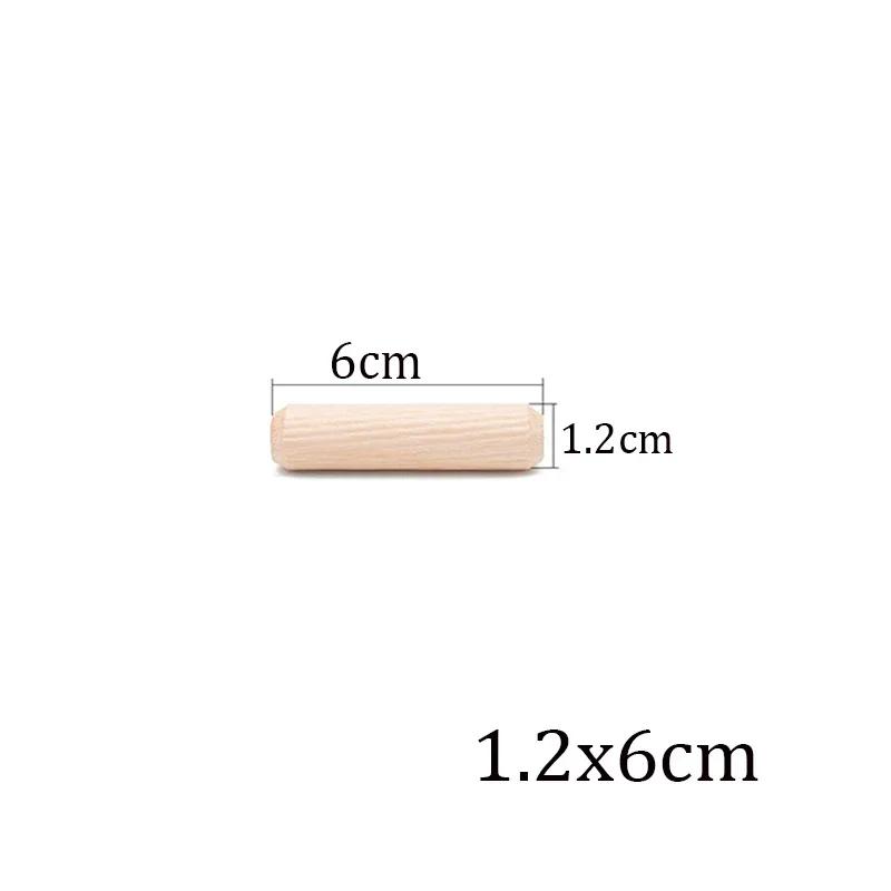 100/50 stücke Holzbearbeitung Dübel Handwerk Dübel Pins Stangen Set Möbel Beschlag Dübel Pin Holz Schrank Schublade Runde Geriffelte Holz