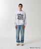 MAHAGRID Splatter Sweatshirt Light Gray(Mg2Fsmm443A)