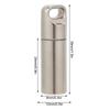 2 Pcs Mini Waterproof Pill Case Stainless Steel Pill Case Keychain Durable Pill Case  Travelling