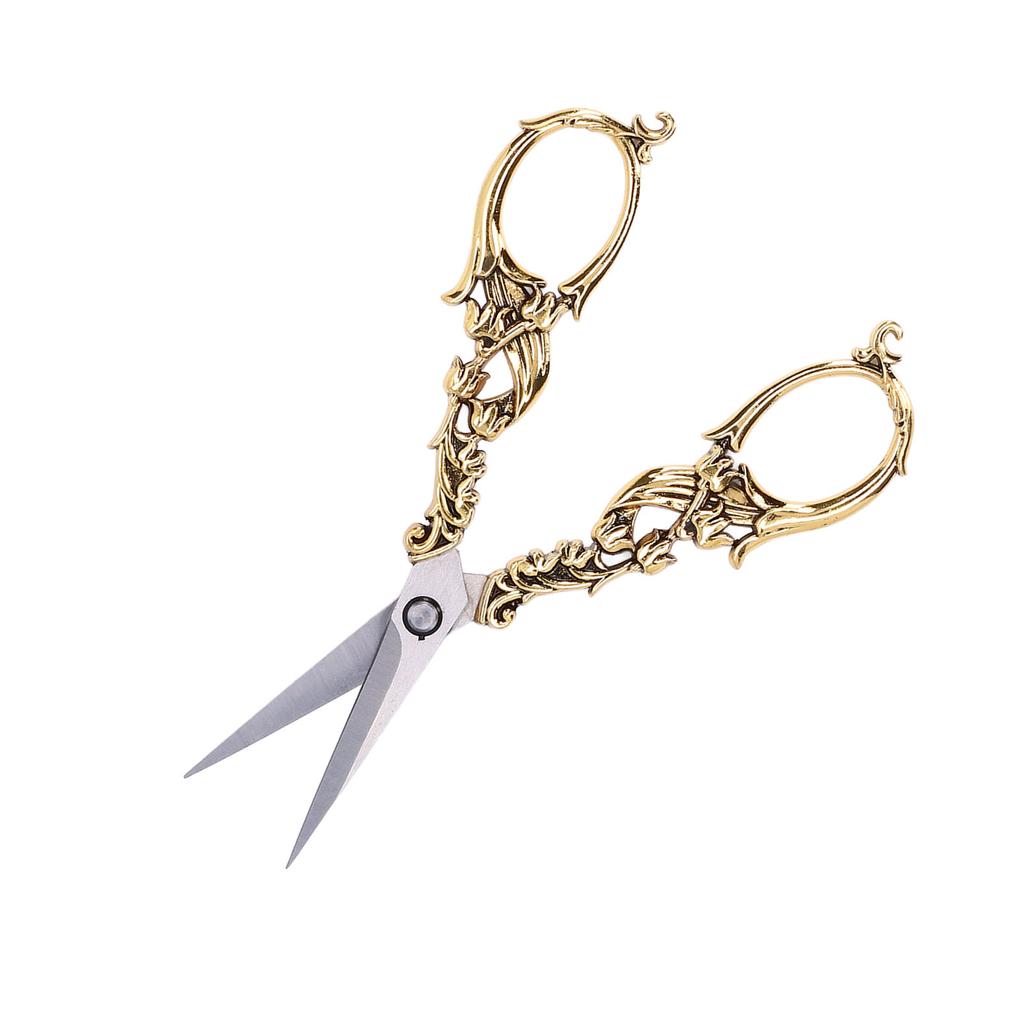 Embroidery Scissors Hardening Treatment Retro Style Professional Reliable Handicraft Tools for