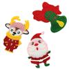 New Santa Claus & Reindeer Knitted Hair Clips – Cute Children's Side Hairpins
