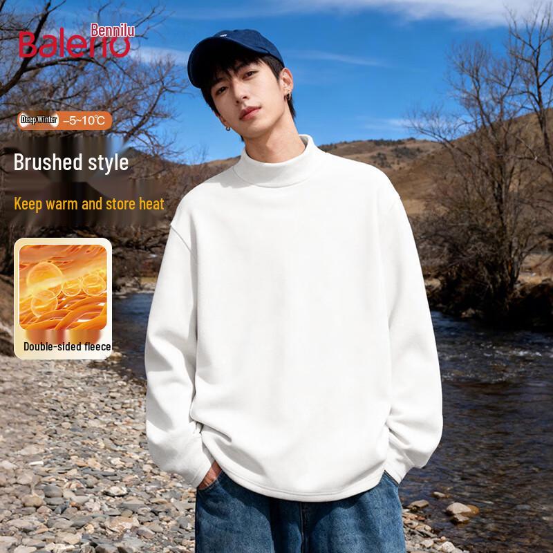 

Baleno Men s Fleece Lined Long Sleeve Base Layer T-Shirt 3XL