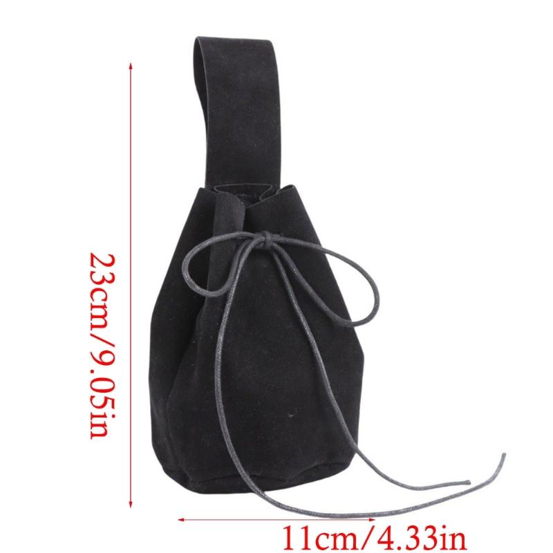 Medieval Leather Pouch Portable Drawstring Purse Medieval Belt Pouch Renaissances Belt Pouch Dices Bag for Men Womens