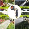 Gold Electroplated 9-Function High Pressure Shower Head Water Gun with Front Trigger
