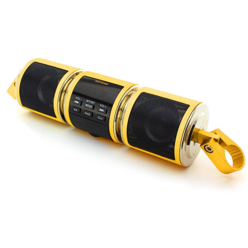 Motorcycle Outdoor Bluetooth Audio with Radio and Waterproof Integrated Subwoofer 12V DC Modified Motorcycle Accessories