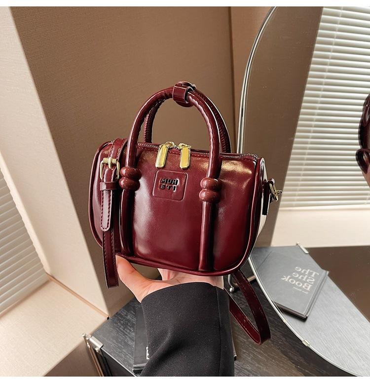 

Ретро сумка-подушка женская новая модная сумочка для выхода маленькая сумка через плечо кроссбоди красный