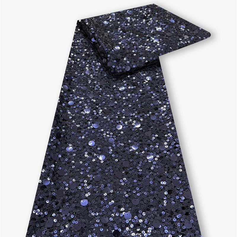Sequin Embroidery Fabric Lace Fishing Net Children's Dress Fabric Wedding Evening Dress Spring Summer Polyester Stage Dress