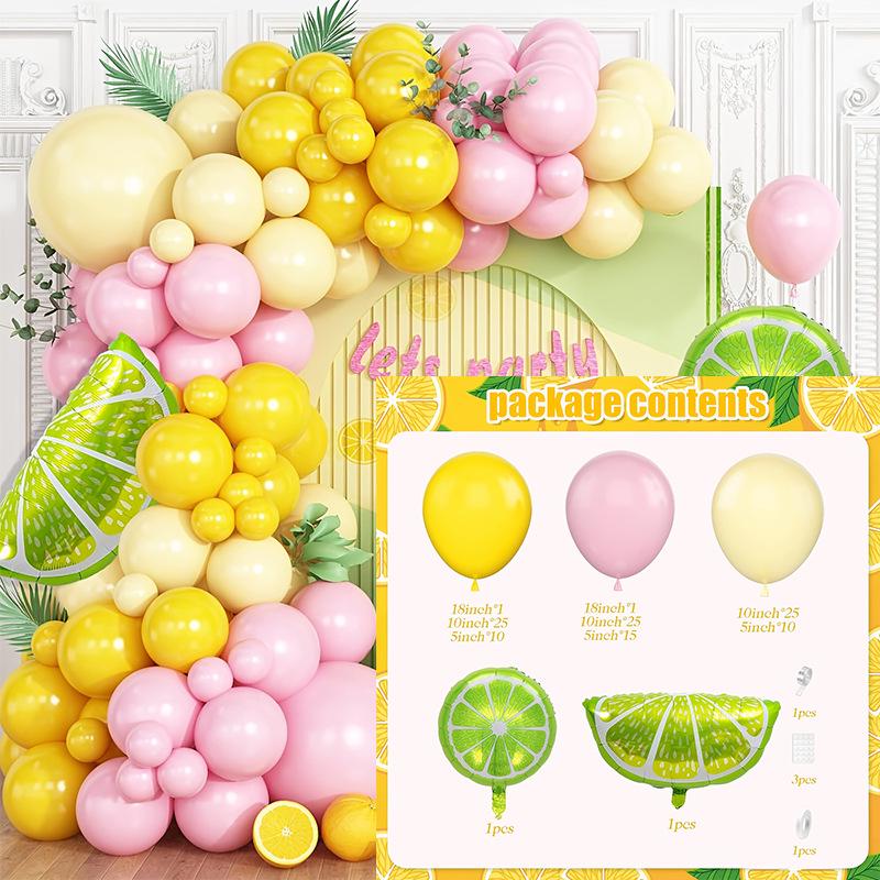 Fruit & Veggie Latex Balloon Garland for Birthday Party Decoration