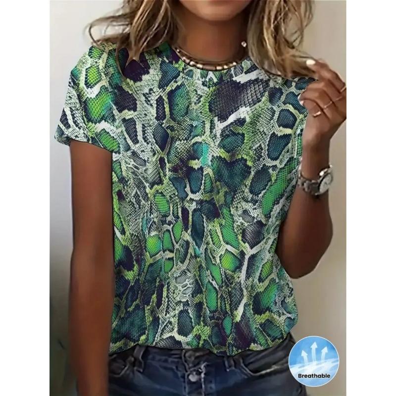 Women's T-shirt with Striped Pattern
