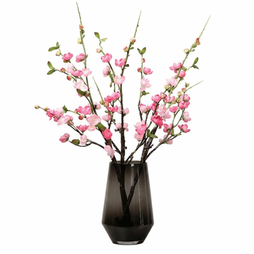 Hochwertige Künstliche Pfirsichblüte DIY Seidenmaterial Simulierte Blume Simuliertes Design Dekorationsblume Seidenblumenäste