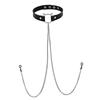 1Pc Nippel Ring Mit Choker Halskette Punk Stil Lange Kette Nippel Barbell Piercing Schmuck