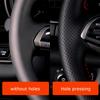 DIY Car Steering Wheel Cover Perforated Lerther For Fiat Punto Bravo Linea Qubo Doblo Grande Punto Car Accessories
