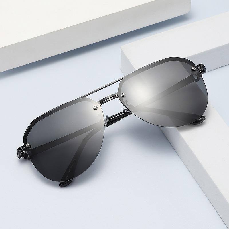 Frameless Fashion Trend Sunglasses with Metal Frame Sunglasses