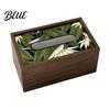 Bathroom Tissue Case Wooden Box Cover Rectangular Paper Towel Dispenser Decorative Napkin Storage Dining Room Holder Organizer for Office Desk Home