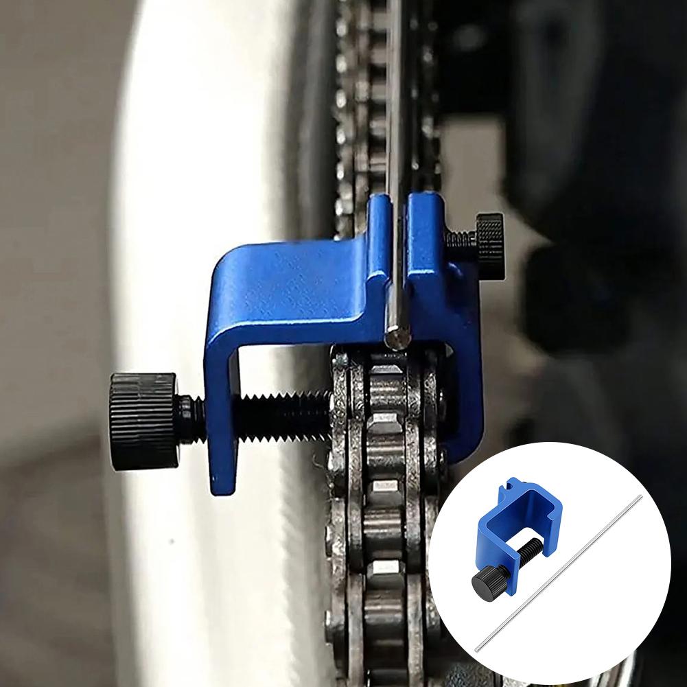 Motorcycle Chain Alignment Tool Aluminium Alloy Motorbike Chain Alignment Tool Quick Accurate Alignment Tool ATV Repair Parts