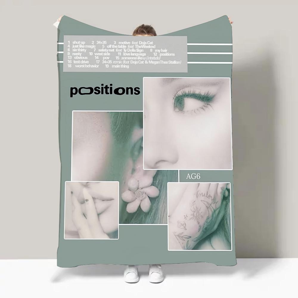 Singer A-Ariana G-Grande Hot Album Blanket Design Lightweight  For Dorms, Naps, Living Room, Office,Sofa,All-Season