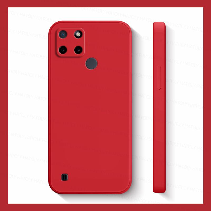 

Для Realme C21 Чохол Realme C21 C21Y C25Y C25 C25S C30S C30 C31 C33 C35 C55 Рідкий силікон TPU протиударний бампер для телефону Realme C21Y(C25Y) червоний
