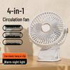 Multifunctional Clip-On Fan with Light – Portable, Rechargeable for Home, Dorm, Office, Desktop, and Outdoor Use
