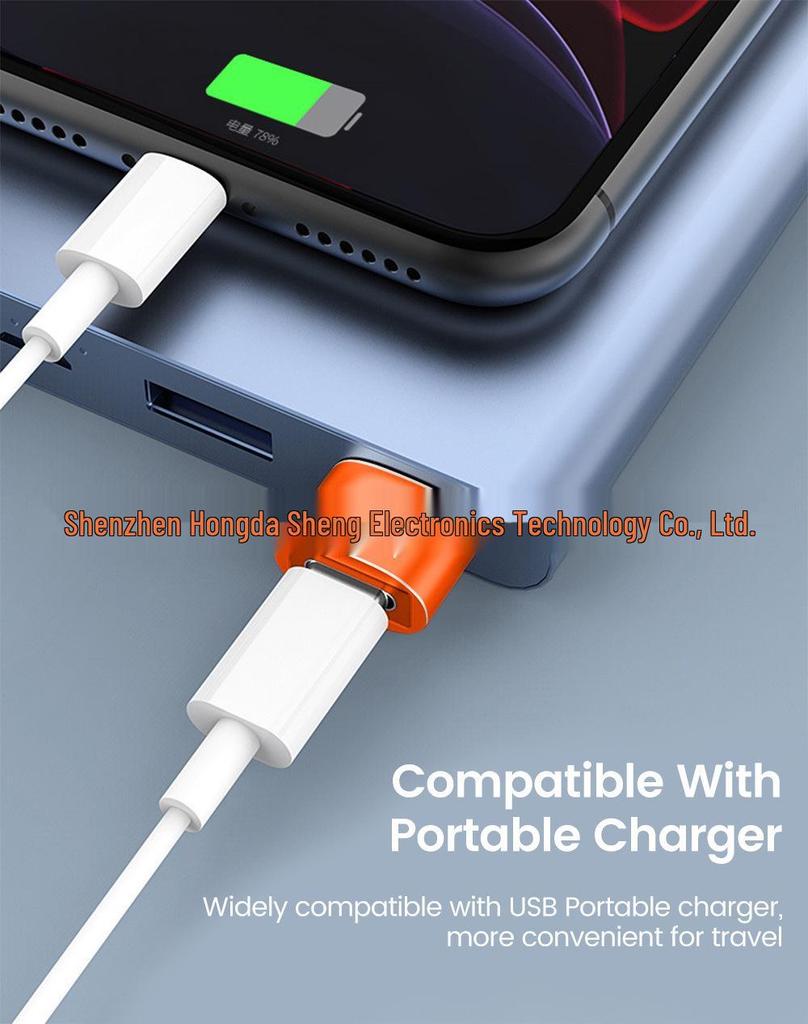 USB To Type-C Male To Female Charger, 6A Mobile Phone Adapter & USB-C Port Converter
