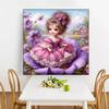 Diy Full Round Square Mosaic Art Cartoon Elf Diamond Painting Set New Product Arrived Flower Elf Girl Embroidery Decoration
