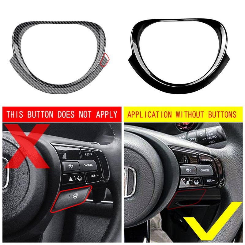For Honda Vezel HR-V   Car Steering Wheel Ring Panel Cover