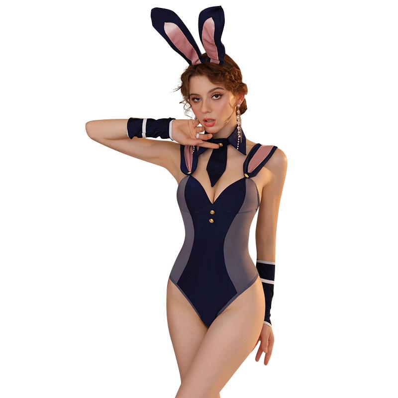 Bunny Girl Role-Playing Lingerie Set: Sexy Patrol Uniform for Nightclub & Streamer Performances