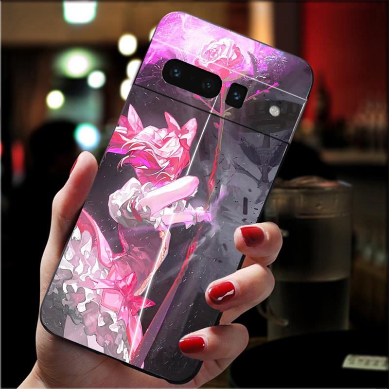 For Google Pixel 10 9 Pro XL Silicone Phone Soft Case For Google Pixel 9A 8A 7A 6A 5 Cover Shell Puella Magi Madoka Magica