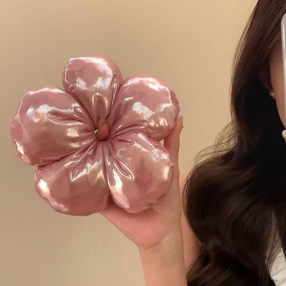 Exaggerated Large Satin Hair Scrunchies Sponge Exaggerated Hair Ring Daily