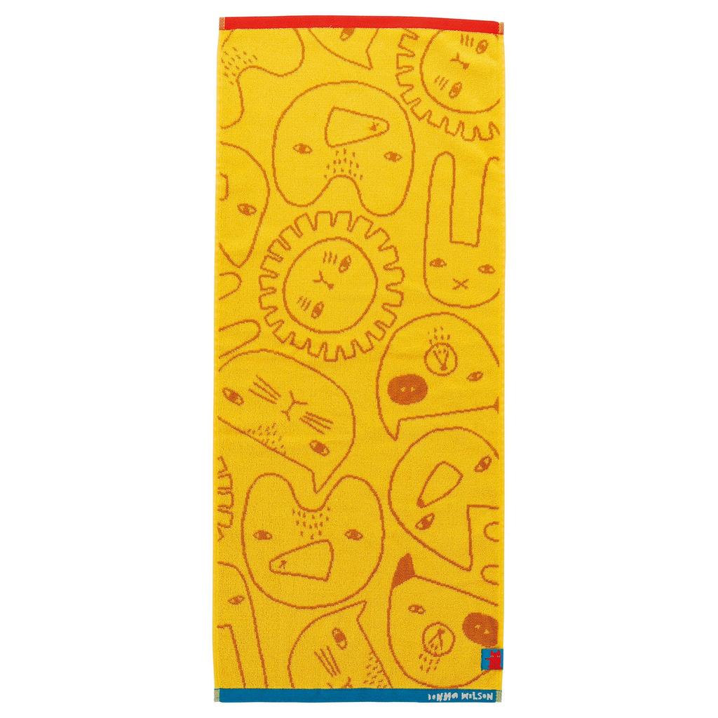 Marushin Face Donna Wilson Creature Organic Antibacterial and 6945000100 Towel, Pattern, Cotton, Deodorizing,