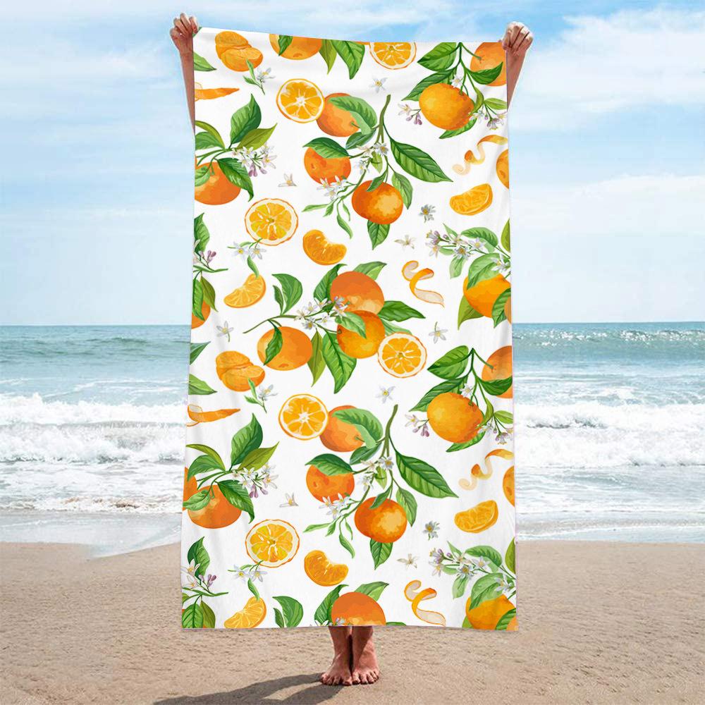 Microfiber Terry Cloth Digital Printing Fashion Pattern Beach Towel Bath Towel Seaside Blanket Shawl Sweat Towel