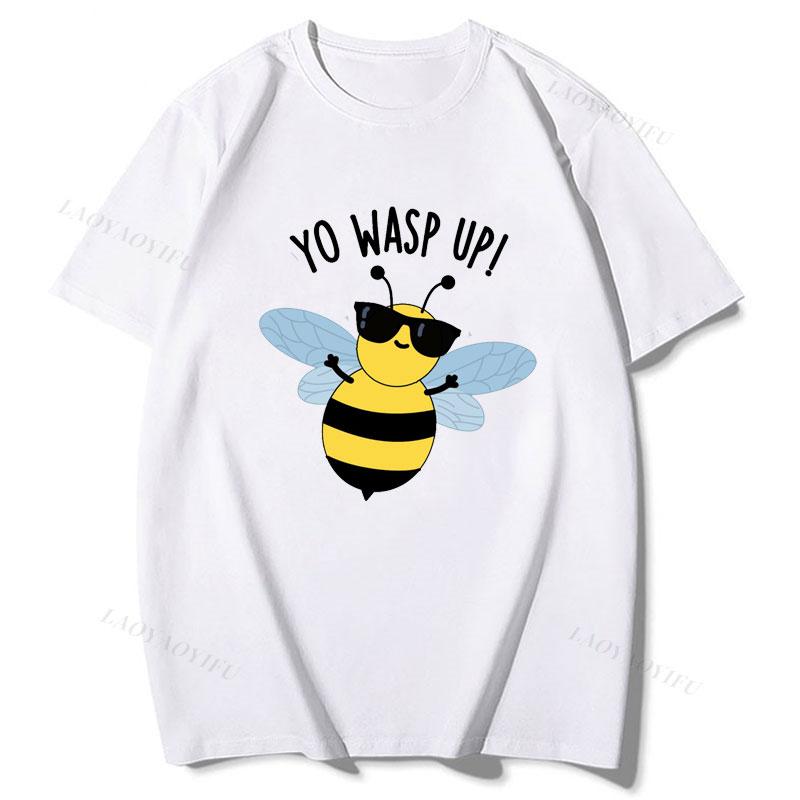 Retro Style Short Sleeve Oneck Camiseta T Shirt Heavy Metal Band Wasp Graphic T Shirts Y2k Clothes Goth Tshirt Tops Tees