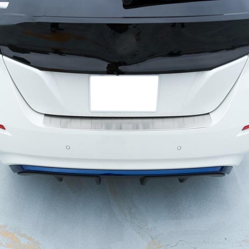 Fit For Nissan Leaf ZE1 2017 18 19 20  Rear Bumper Protection Sill Outside Trunk Step Panel Sill Plate Decorate Accessories