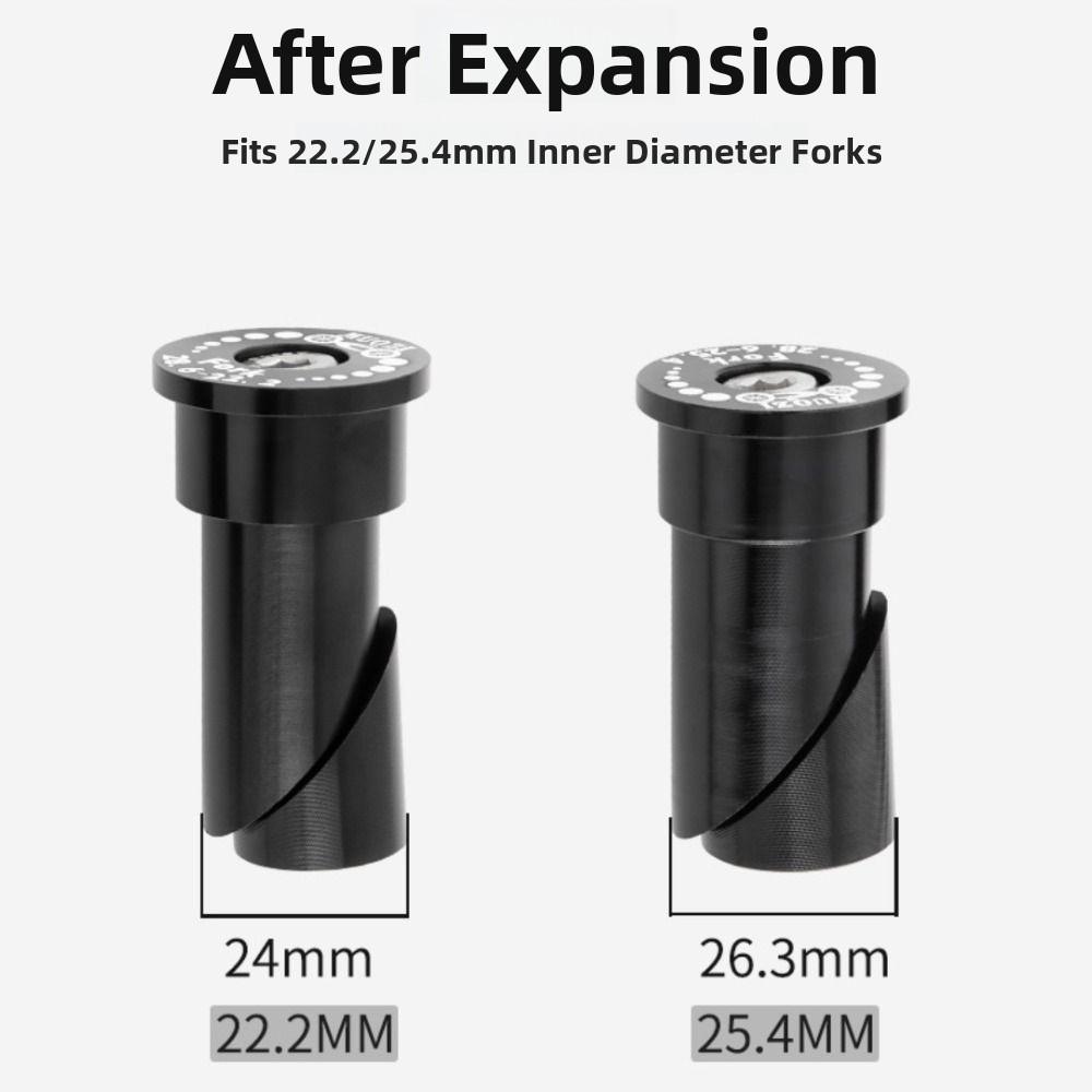 22.2mm&25.4mm Folding Bike Fork Riser Aluminum Alloy Anti Corrosion&Rust Fork Expansion Adapter Stable Anodizing