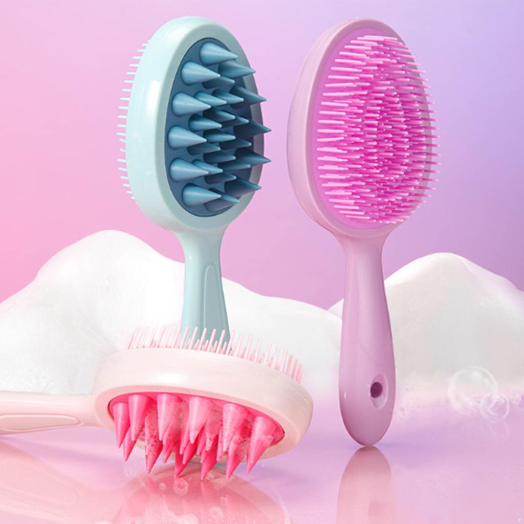 Two Sided Hair Brush for Detangling Wet and Dry Hair Scalp Massage Brush Reduce Frizz Smooth Shine Gentle on All Hair Types