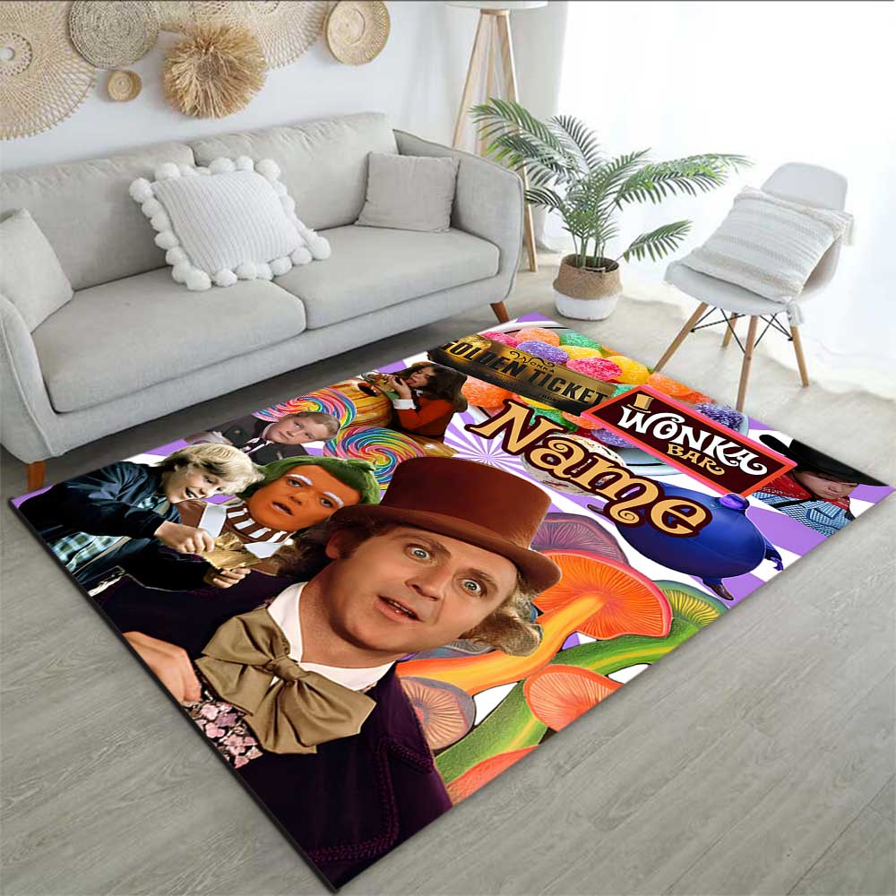 Warner Bros. Works (35) Customize your name rug, office chair cushion, home bedroom living room gift.
