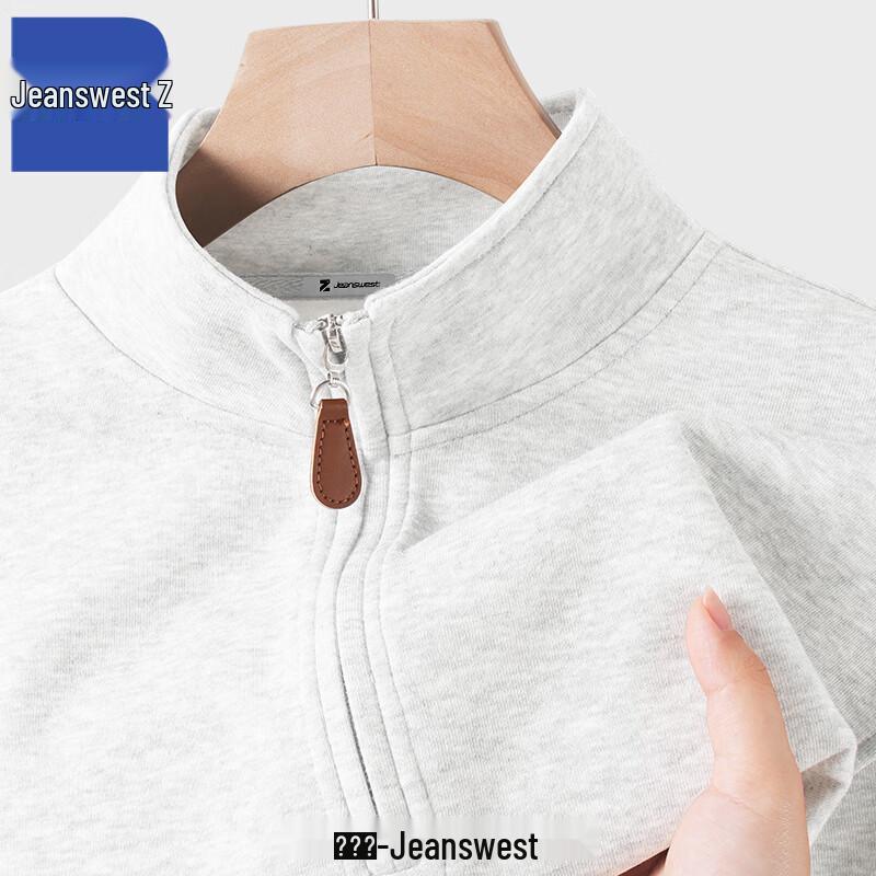 

Jeanswest Men s Half-Zip Stand Collar Pullover T1012 L