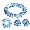 4Pcs Floral Garland Crown Handmade Flower Wreath Headband for Adults Festival Wedding Party Beach Event Summer Costume