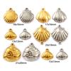 2 Piece 304 Stainless Steel Ocean Charms Shell Pendants For DIY Necklace Earrings Jewelry Making Findings