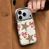 Creative Bow Leopard Print Star Iphone12 Double Film Shell Apple 17promax Magnetic Mobile Phone Case 15